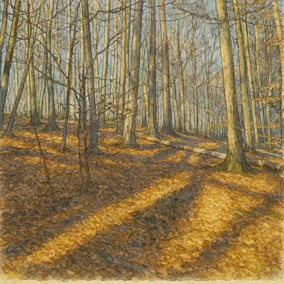 Jahreszeiten im Wald - Winterspaziergang. Naturerleben im Wandel an der VHS Dresden