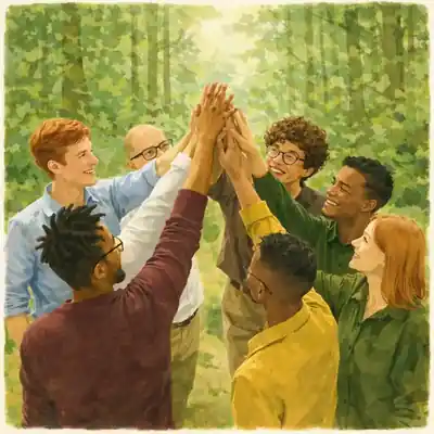 Teamstart im Grünen